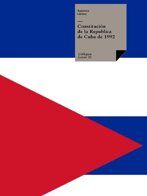 cover image of Constitución de la República de Cuba de 1992